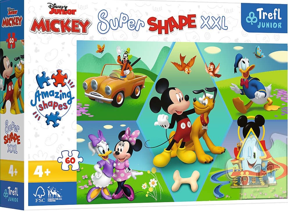 TREFL 50014 Puzzle 60 XXL Z Mikim zawsze jest wesoło