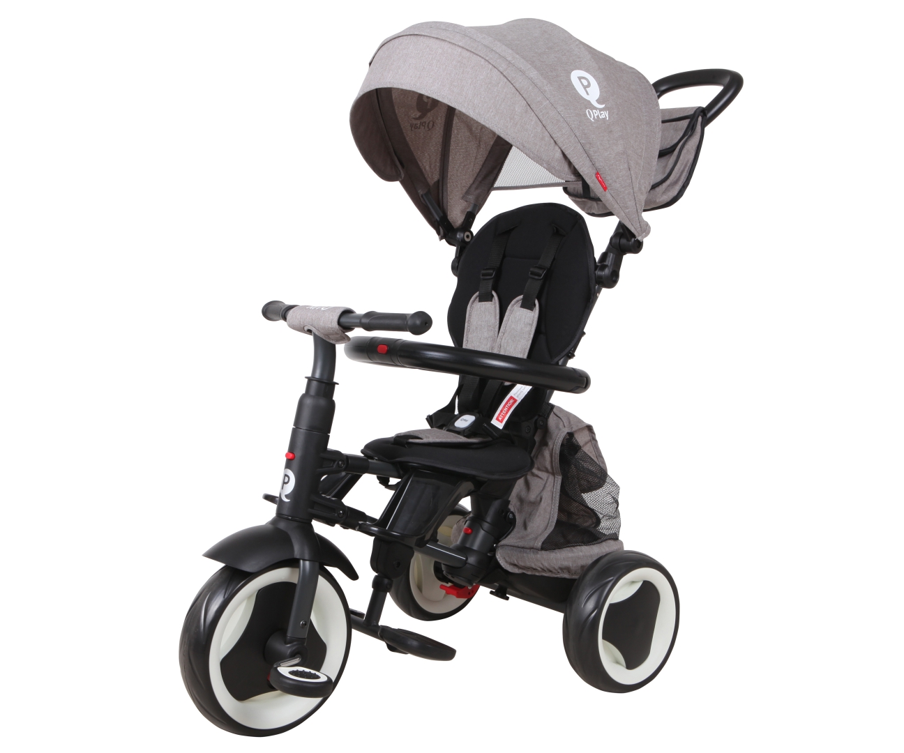 MILLY MALLY 3841 Qplay Rowerek trójkołowy Rito Plus grey