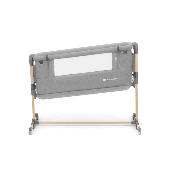 KINDERKRAFT Łóżeczko dostawne Neste Grow Light Grey Full Wood