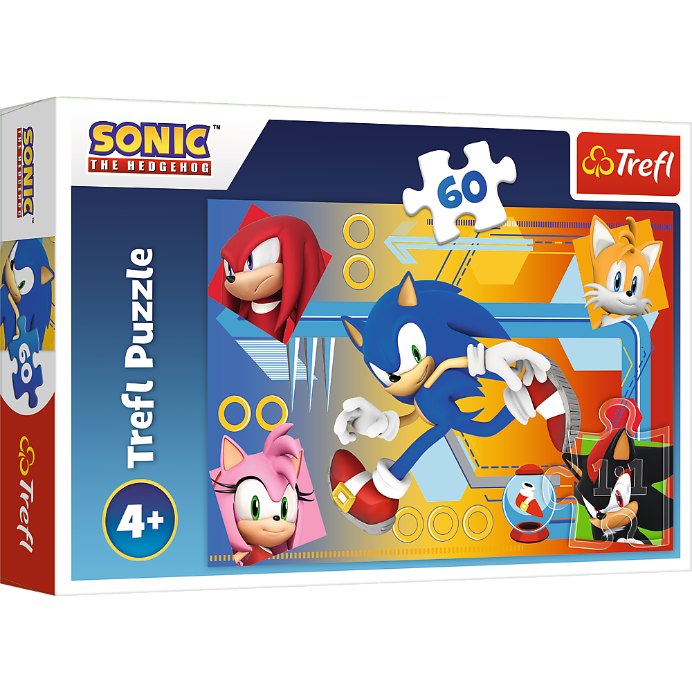 TREFL 17387 Puzzle 60 Sonic w akcji