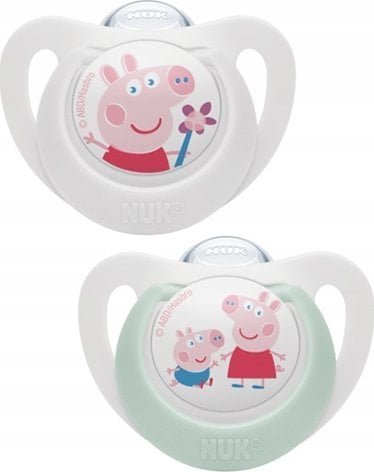 NUK 176335 Smoczek uspokajający 2 el. 6-18m silikon PEPPA