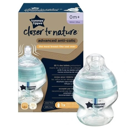 TOMMEE TIPPEE TTP42240586  42240587 Butelka plastikowa antykolkowa 150 ml