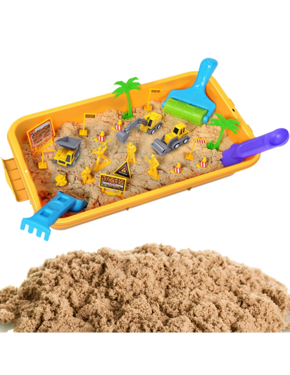 WOOPIE 58335 Piasek kinetyczny plac budowy 1 kg