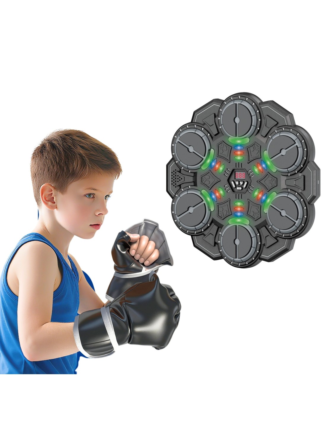 WOOPIE 58847 Tarcza bokserska muzyczna Bluetooth 6 pól