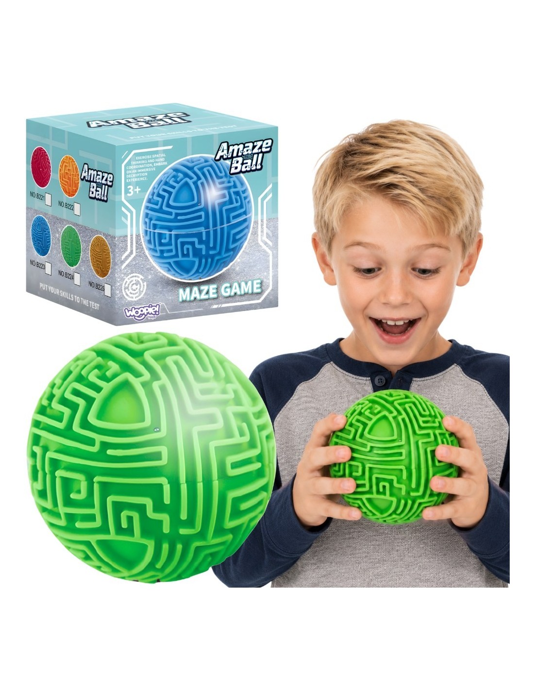 WOOPIE 58625 Zielona kula - labirynt 3D