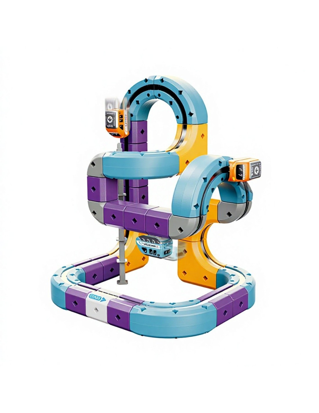 WOOPIE 58496 Zestaw konstrukcyjny tor magnetyczny 54 el.