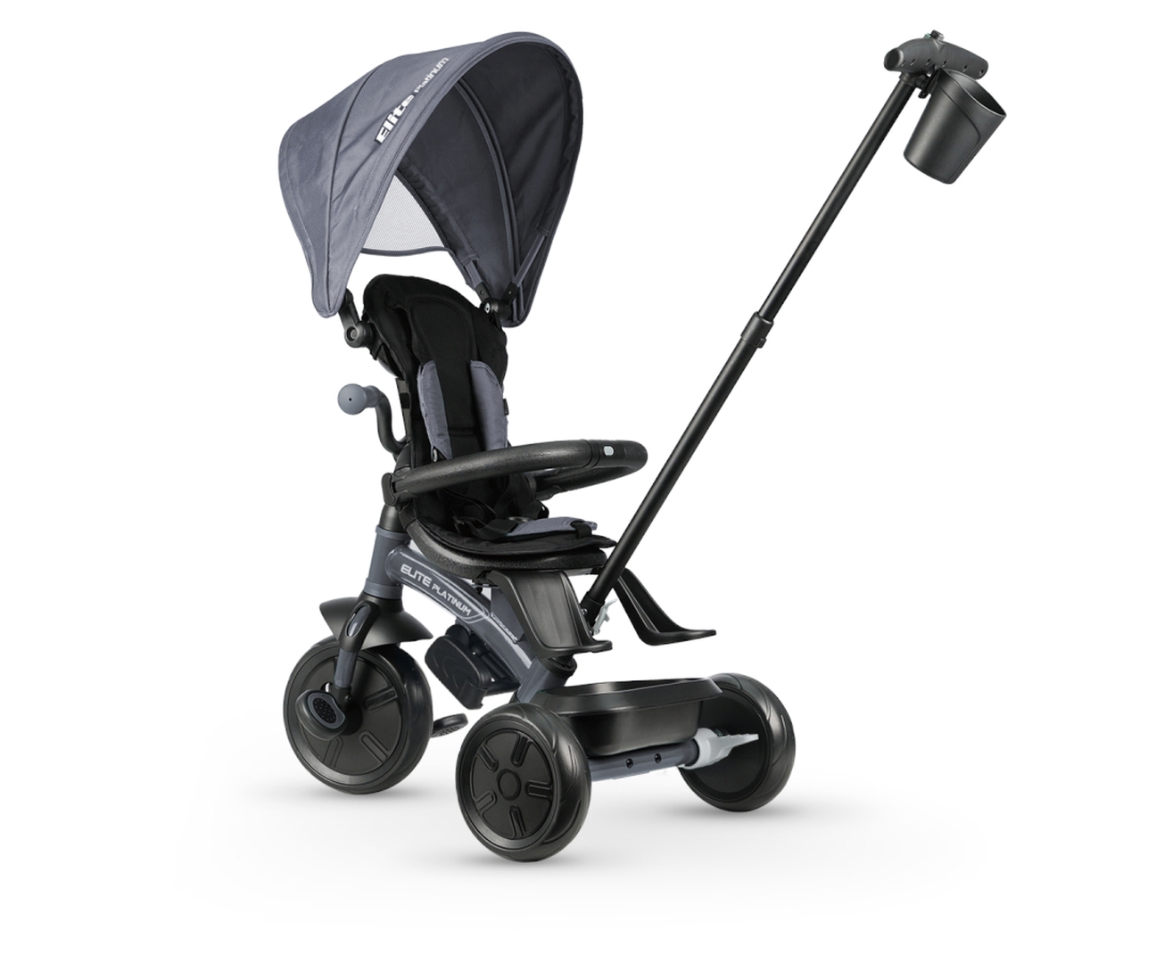 MILLY MALLY Qplay Rowerek trójkołowy Elite Platinum Grey