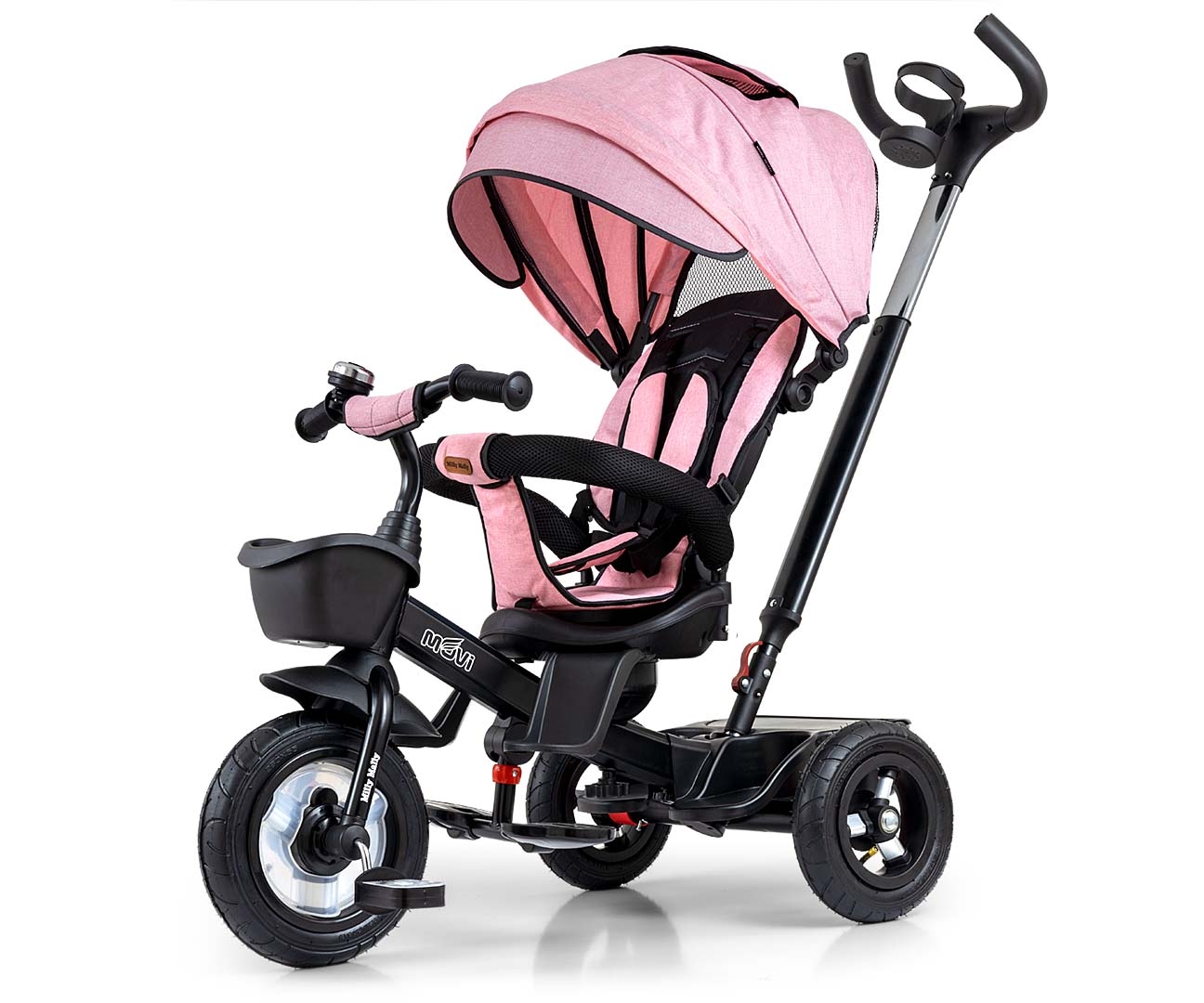 MILLY MALLY 6181 Rowerek trójkołowy Movi black-pink 5w1