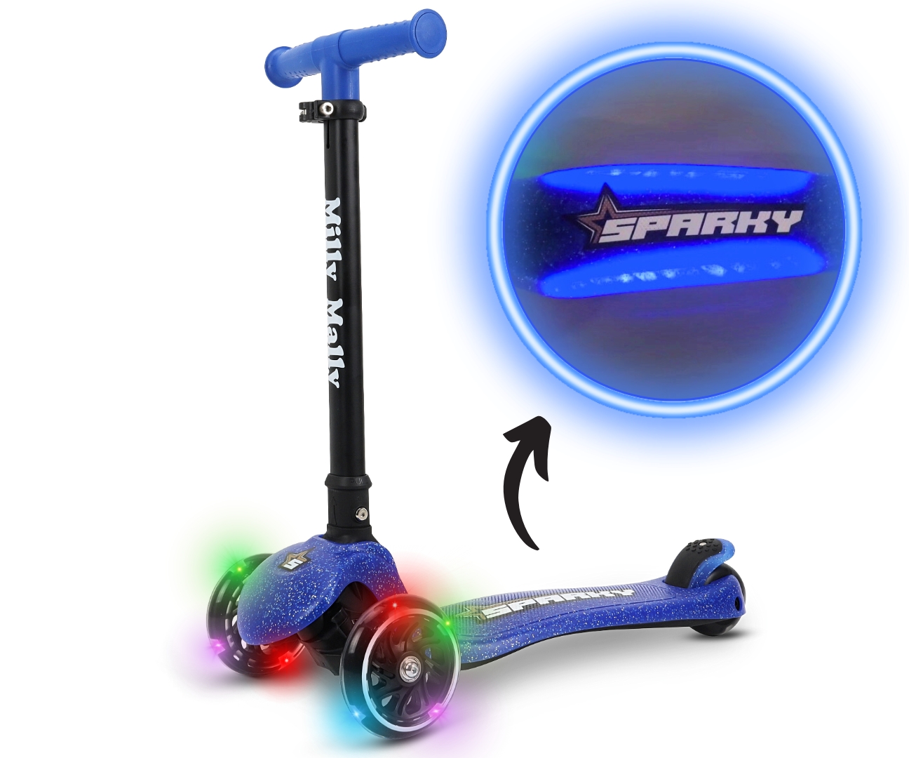 MILLY MALLY 6251 Scooter Sparky blue