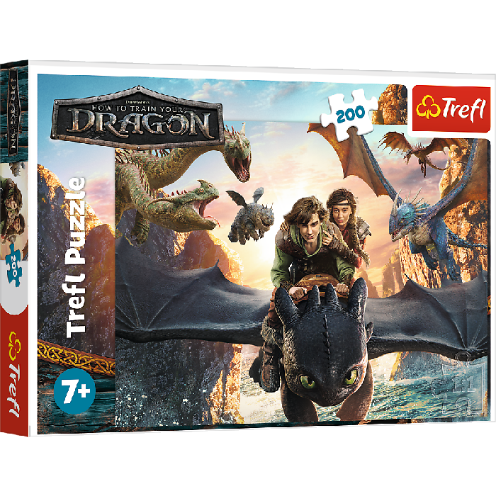 TREFL 13348 Puzzle 200 Szczerbatek i przyjaciele