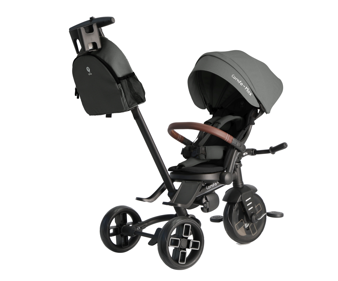 MILLY MALLY 6340 Qplay Rowerek Trójkołowy Comfo Max Grey