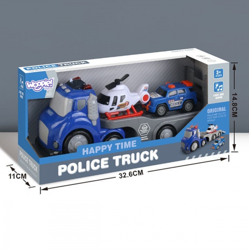 WOOPIE 53149 Niebieska laweta Policyjna City Truck