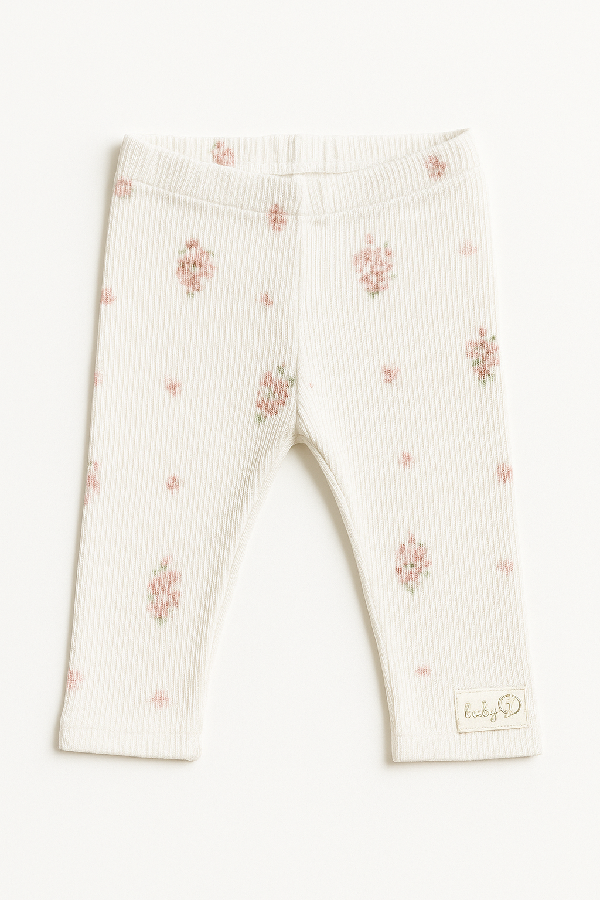 BABY 01972 Leginsy niemowlęce Kwiat Jabłoni 56/62 prążek