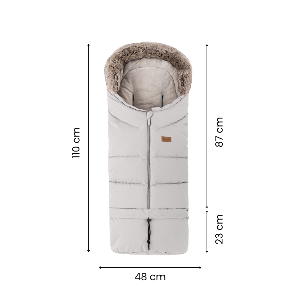 PETITE&MARS 526826 Zimowy śpiworek Arctic 4w1 Horizontal Elegant Caramel