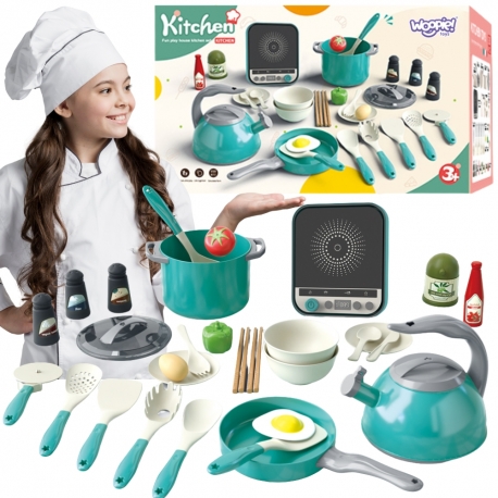 WOOPIE 56522 Zestaw Narzędzi Kuchennych Zielony 24el.
