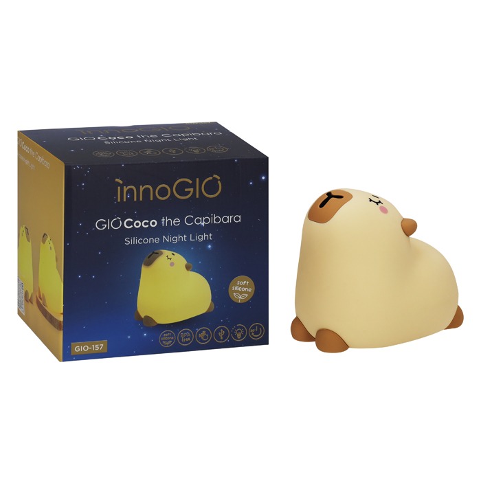 INNOGIO GIO-157 Silikonowa lampka nocna Kapibara