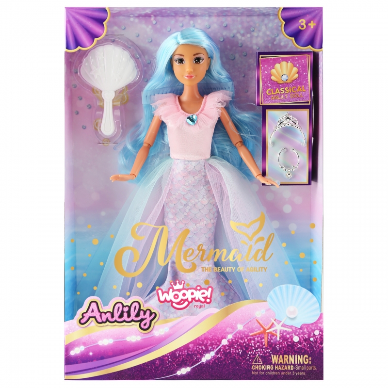 WOOPIE 58021  Royal Lalka Lili - Syrenka z Akcesoriami
