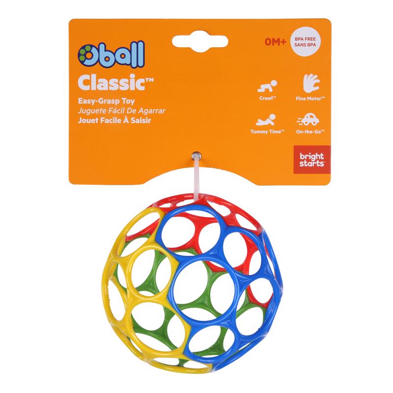 OBALL 10340-6 Piłka Classic 10 cm wielokolorowa 0m+