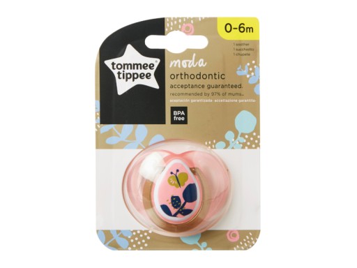 TT 43338670 Smoczek uspokajający MODA GIRL 0-6m 1 szt.