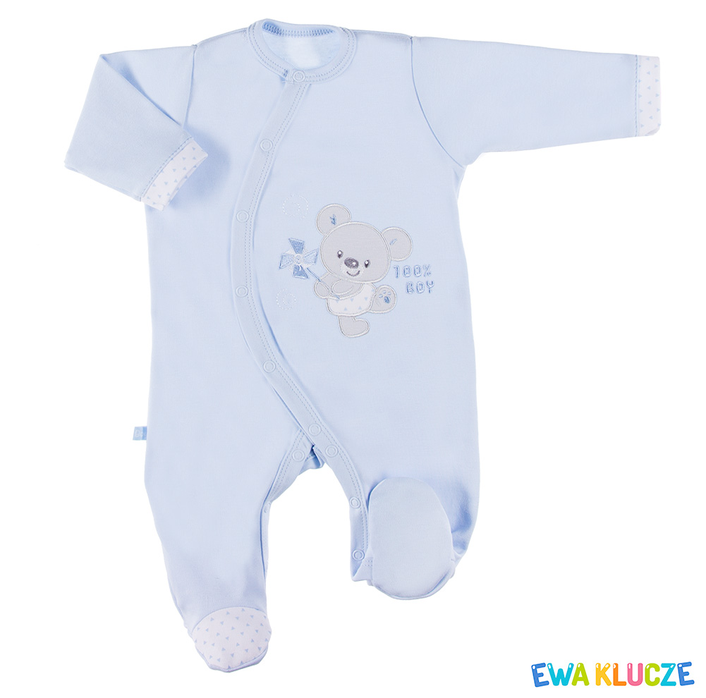 EWA 852502 NEWBORN Pajac niebieski 56