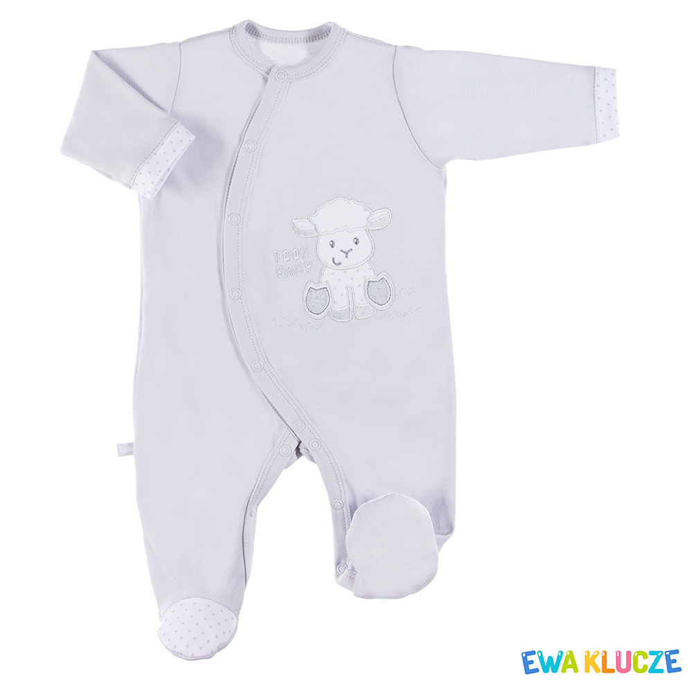 EWA 852632 NEWBORN Pajac szary 62