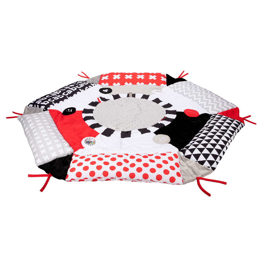 CANPOL 68/077 Pluszowa sensoryczna mata do zabawy Sensory Toys