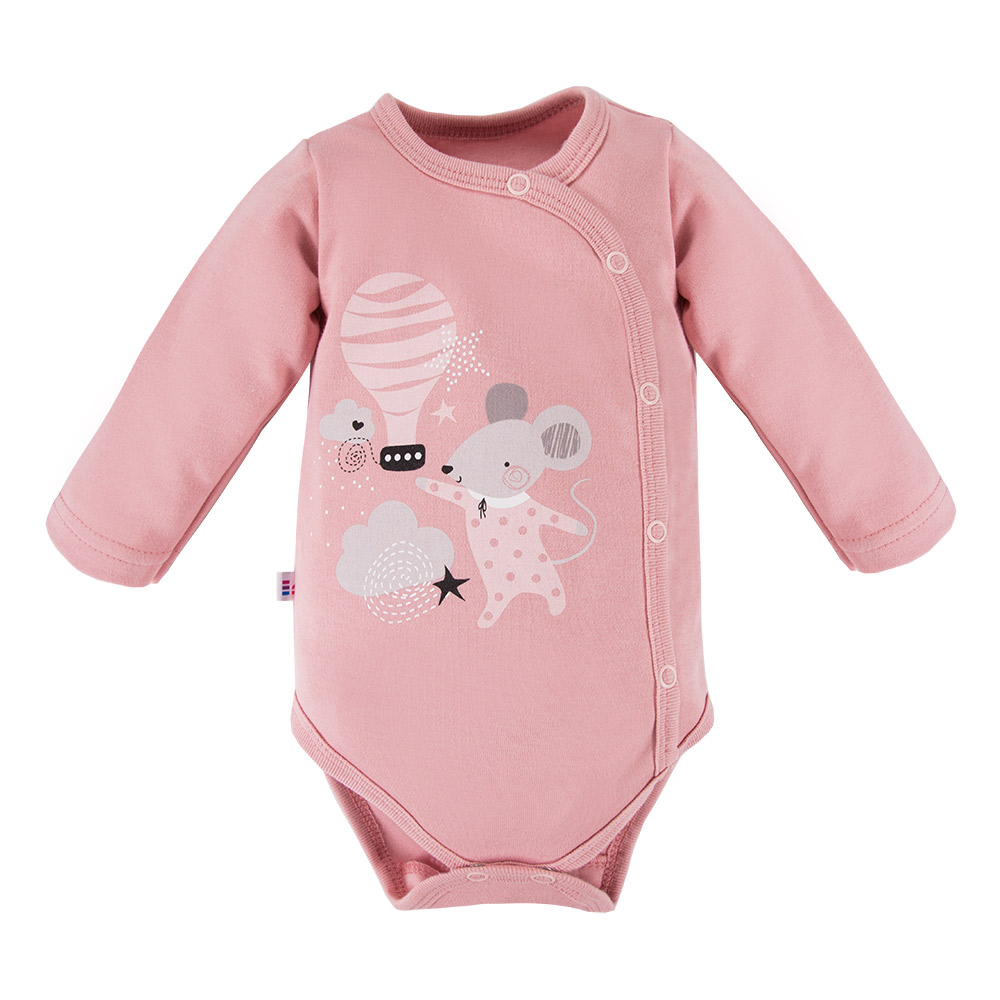 EWA 728890 MELLOW Body dł. rozpinane róż 50
