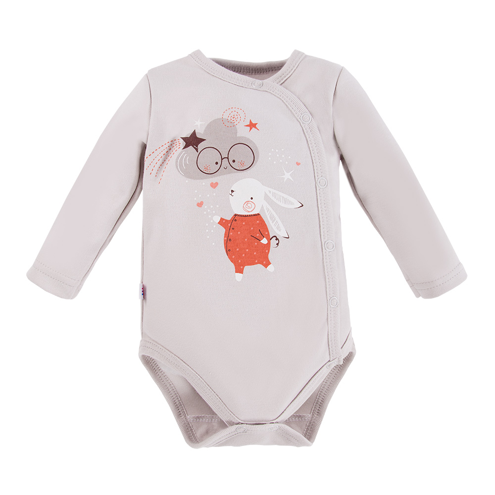 EWA 728531 MELLOW Body dł. rozpinane szare 68