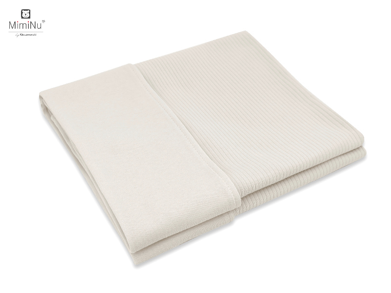 KIECZMERSKI Kocyk 75x100 cm MIMINU SOFT interlock bawełna 100% beż